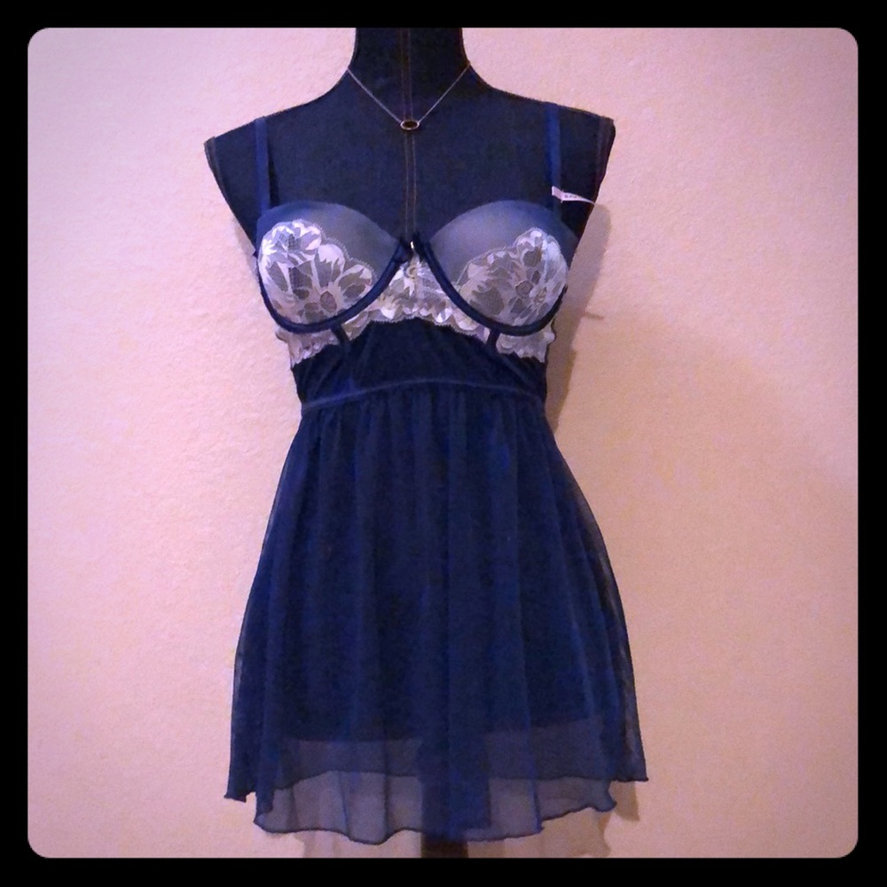 Daisy Fuentes Medium Baby Doll Lingerie Set
